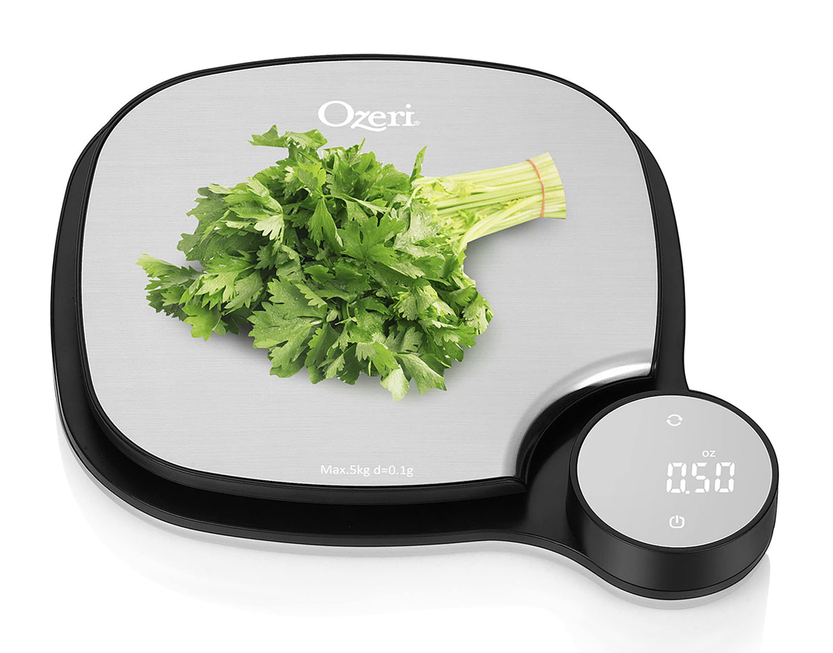 Ozeri ZK26 Kitchen Scale in Stainless Steel with 0.1 g (0.01 oz) Technology
