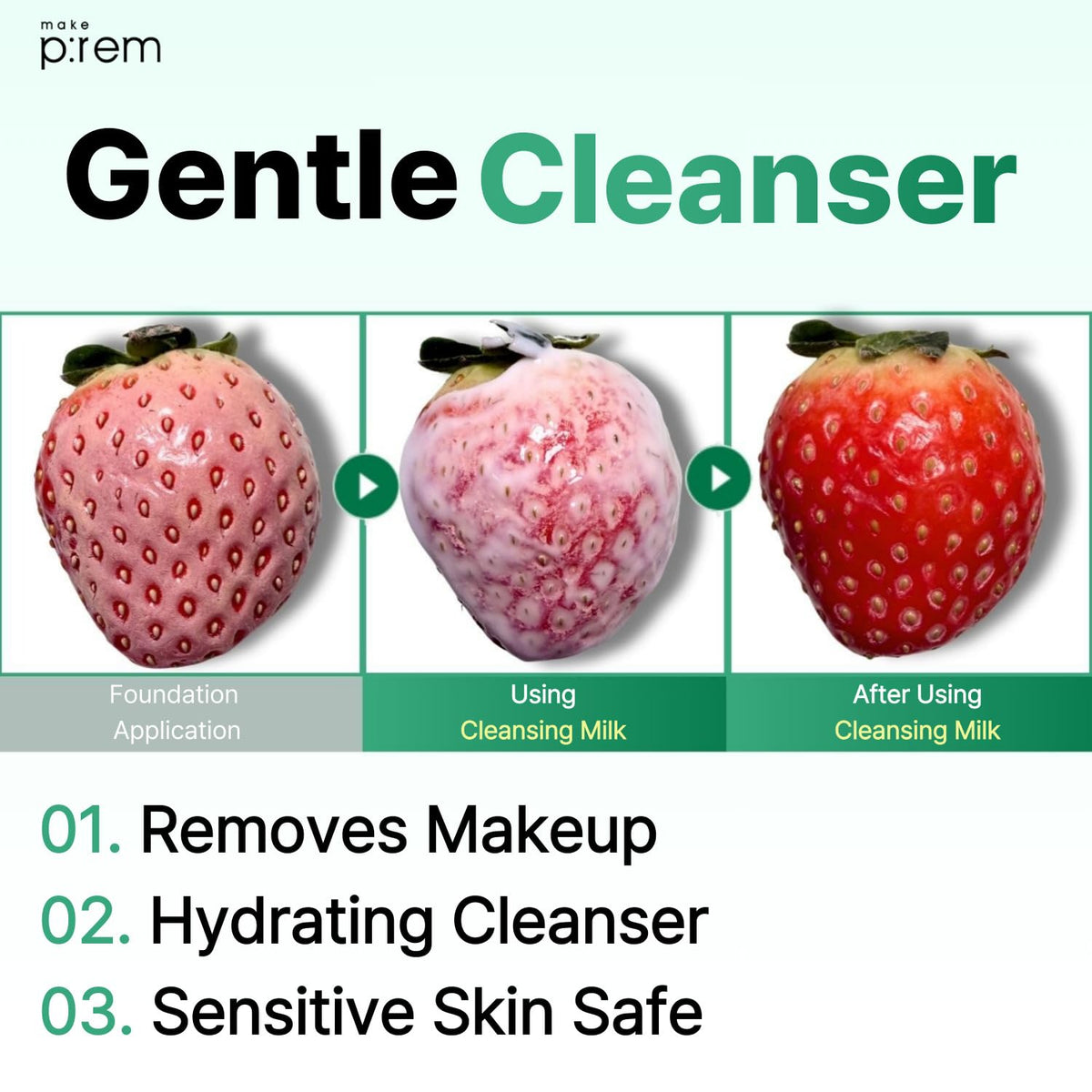 MAKE P:REM Safe Me. Relief Moisture Cleansing Milk, 3.38 fl.oz. (Refill)
