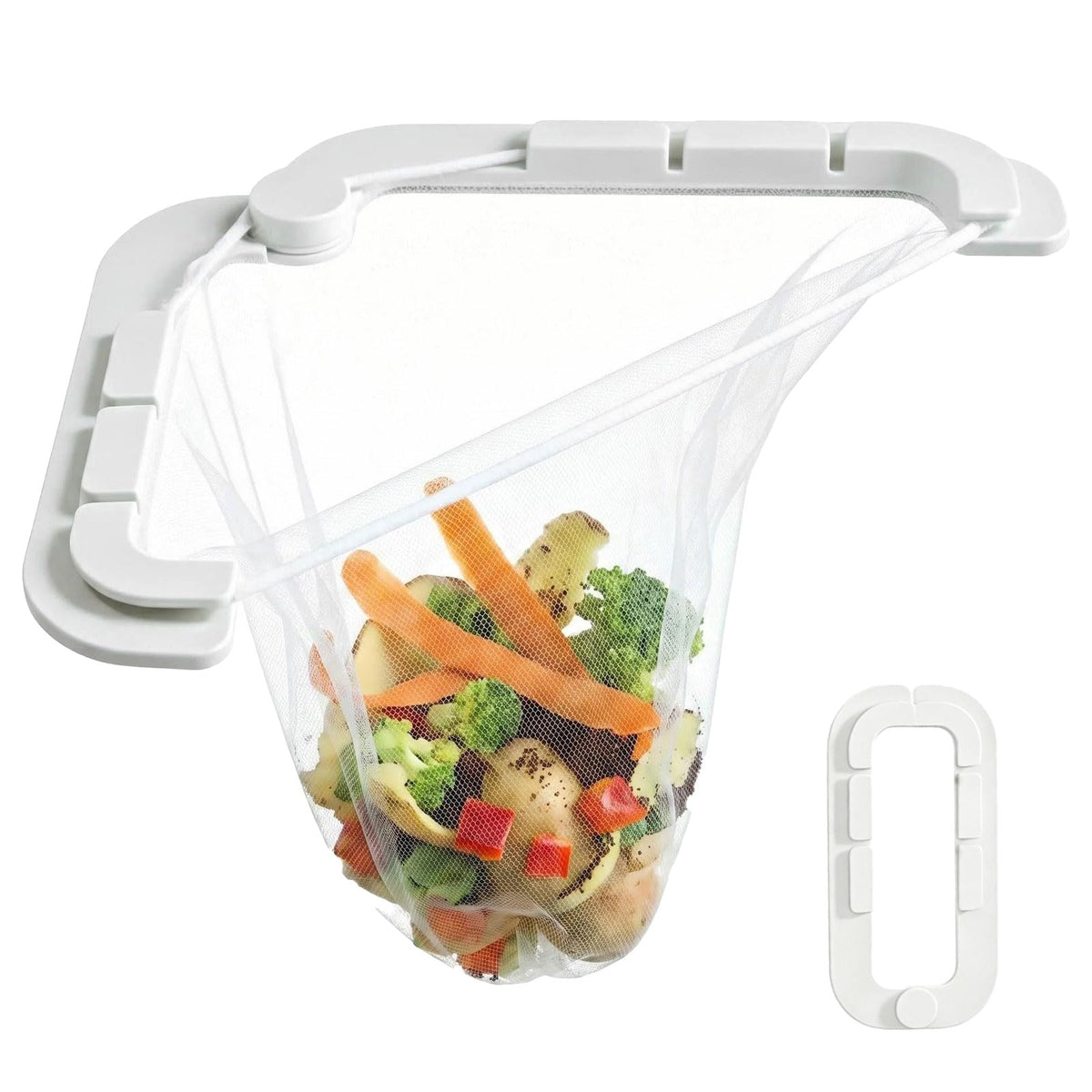 Triangular Kitchen Sink Strainer with 100 Filter Mesh Bag