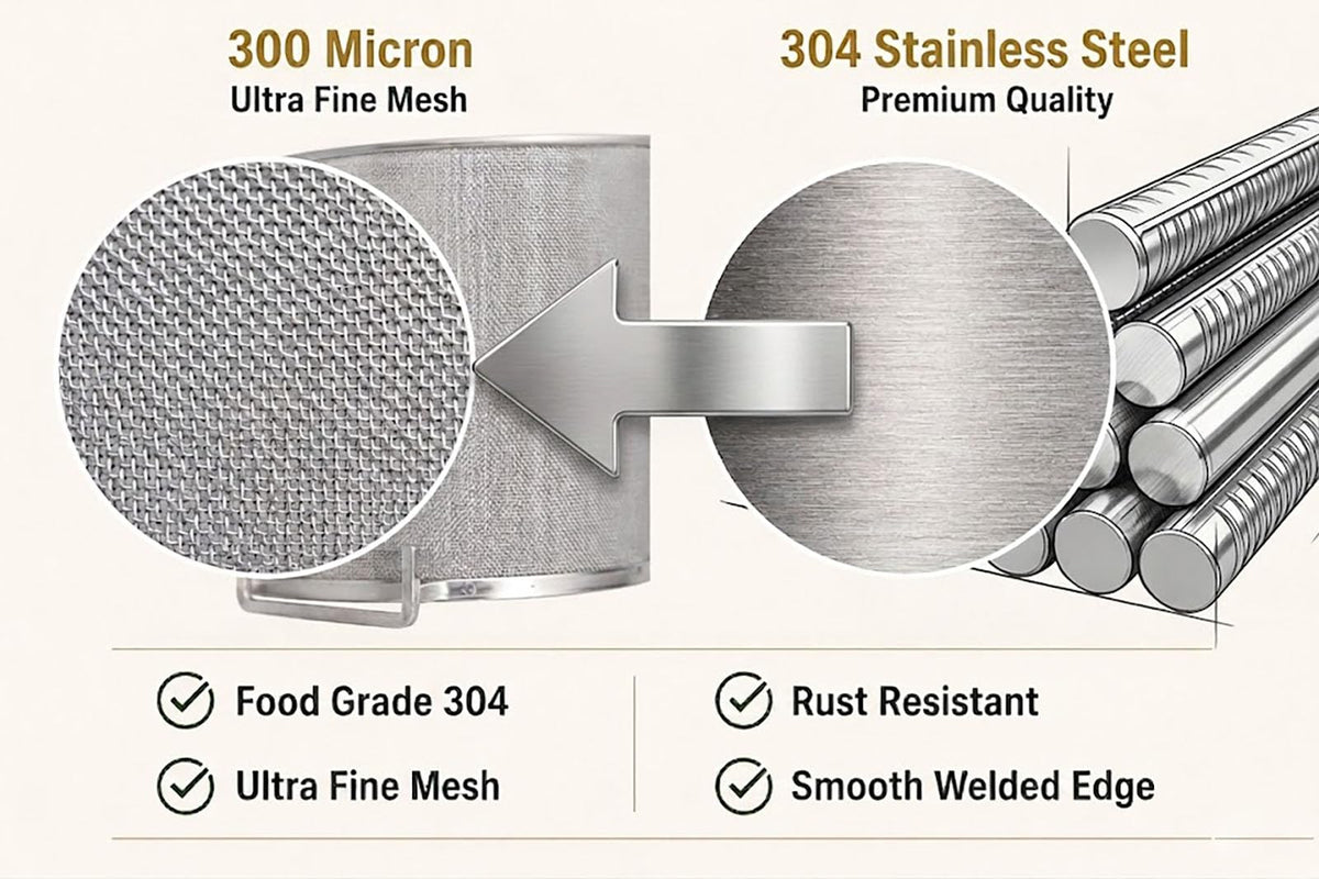 Hop Spider 300 Micron Mesh Stainless Steel Hop Filter Strainer for Home Beer Brewing Kettle
