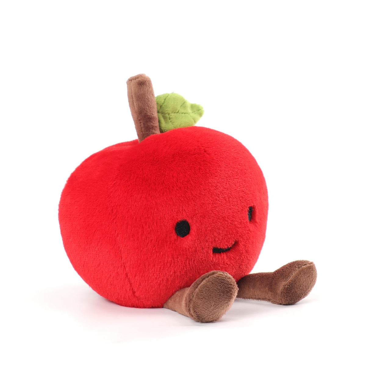 RECUR Apple Fruit Stuffed Animals Toy,Soft Fruit Plush,Cute Apple Plushie 8 Inches,Adorable Gift for All Ages