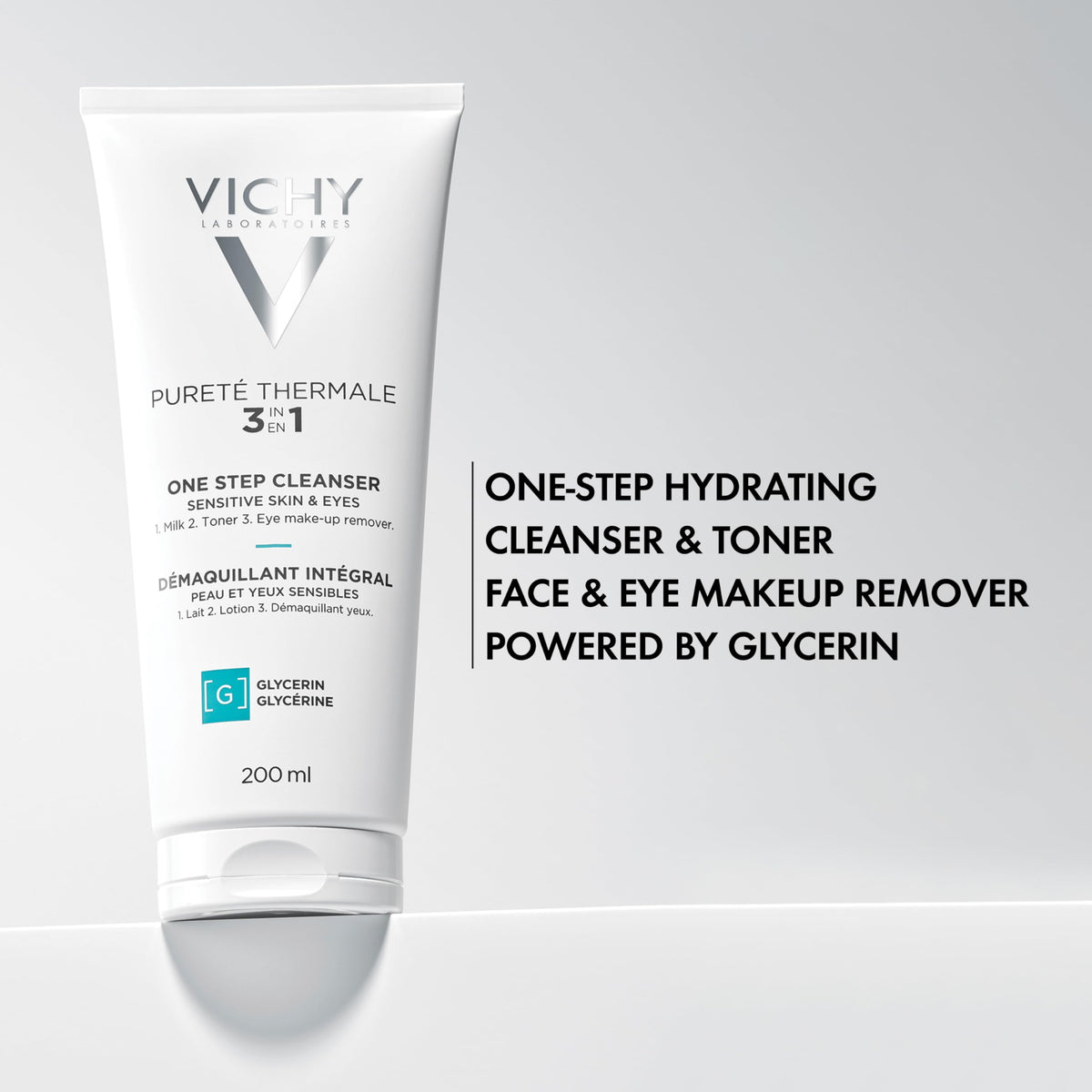 VICHY Pureté Thermale One Step Cleanser for Sensitive Skin, 6.7oz