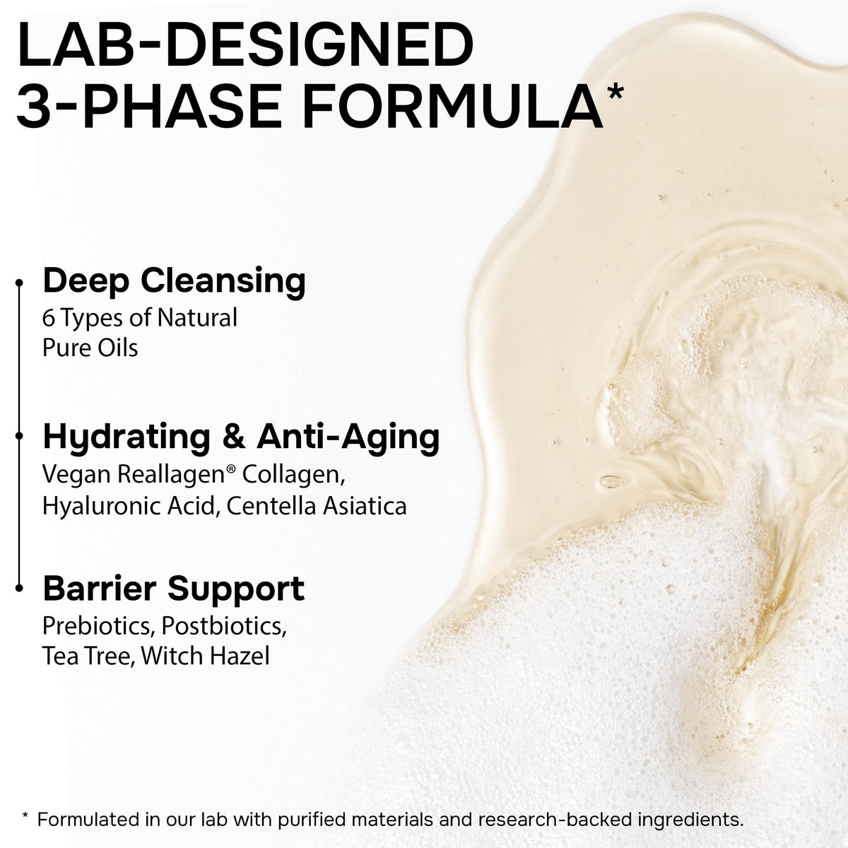 Cleansing Oil for Face - SPF, Buildup & Makeup Remover, Vegan - 6.76 fl oz