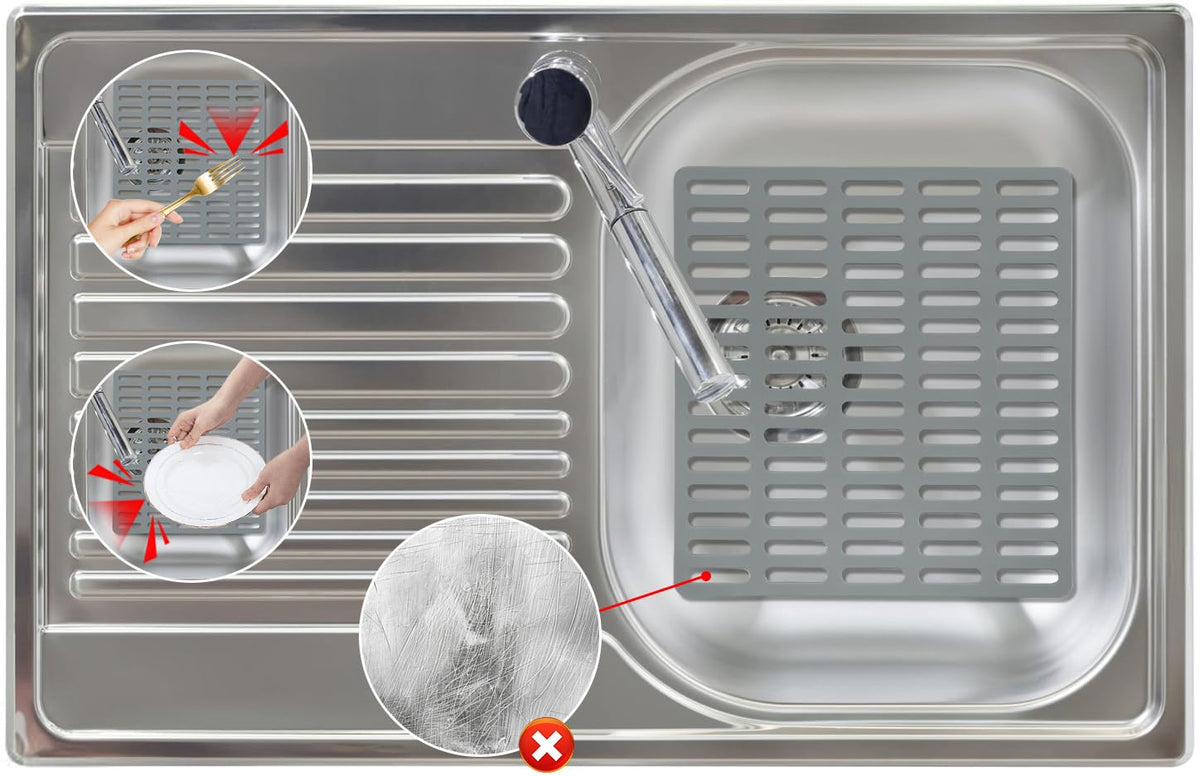 Kitchen Sink Mat, Kitchen Sink Protector, Silicone Protector Mat