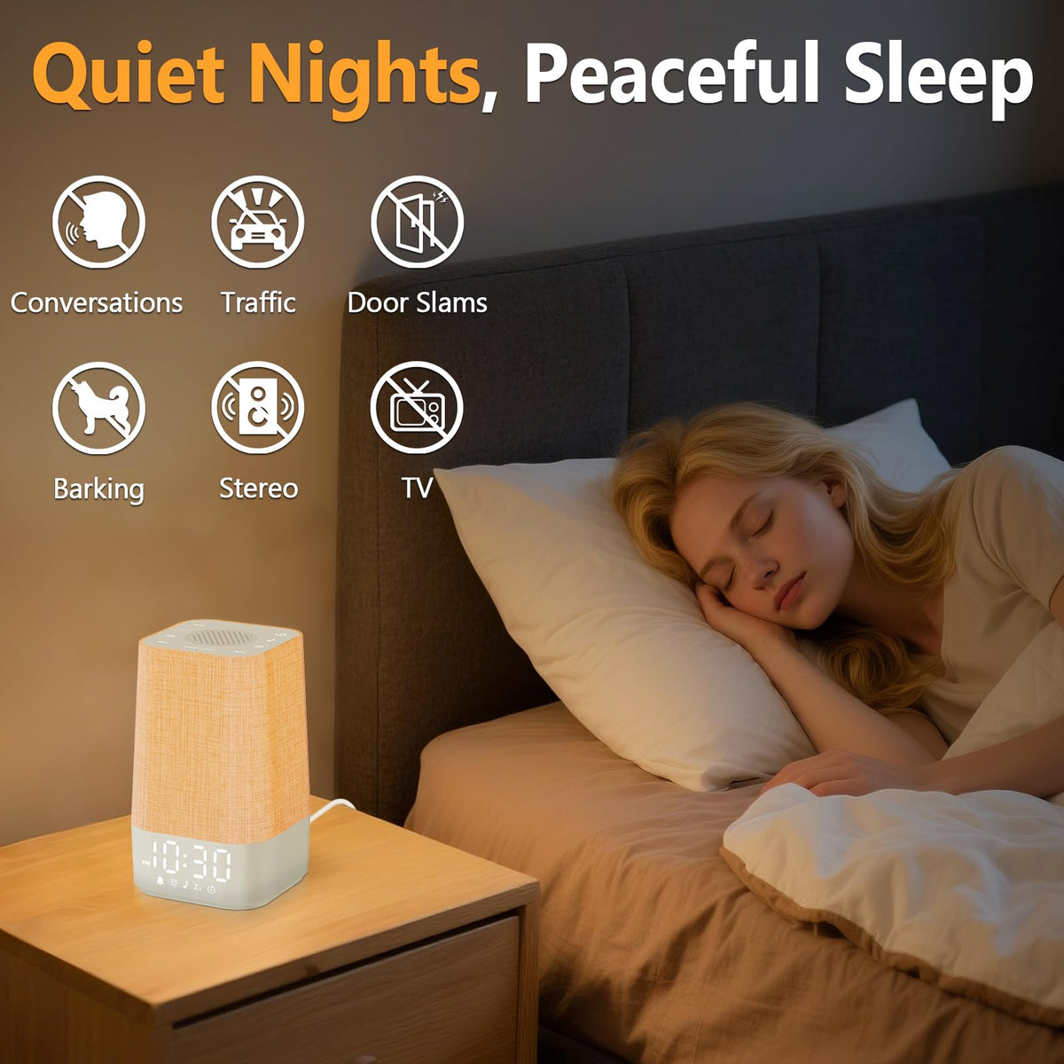 Sunrise Alarm Clock with Sound Machine, Gentle Wake Up Light for Bedroom