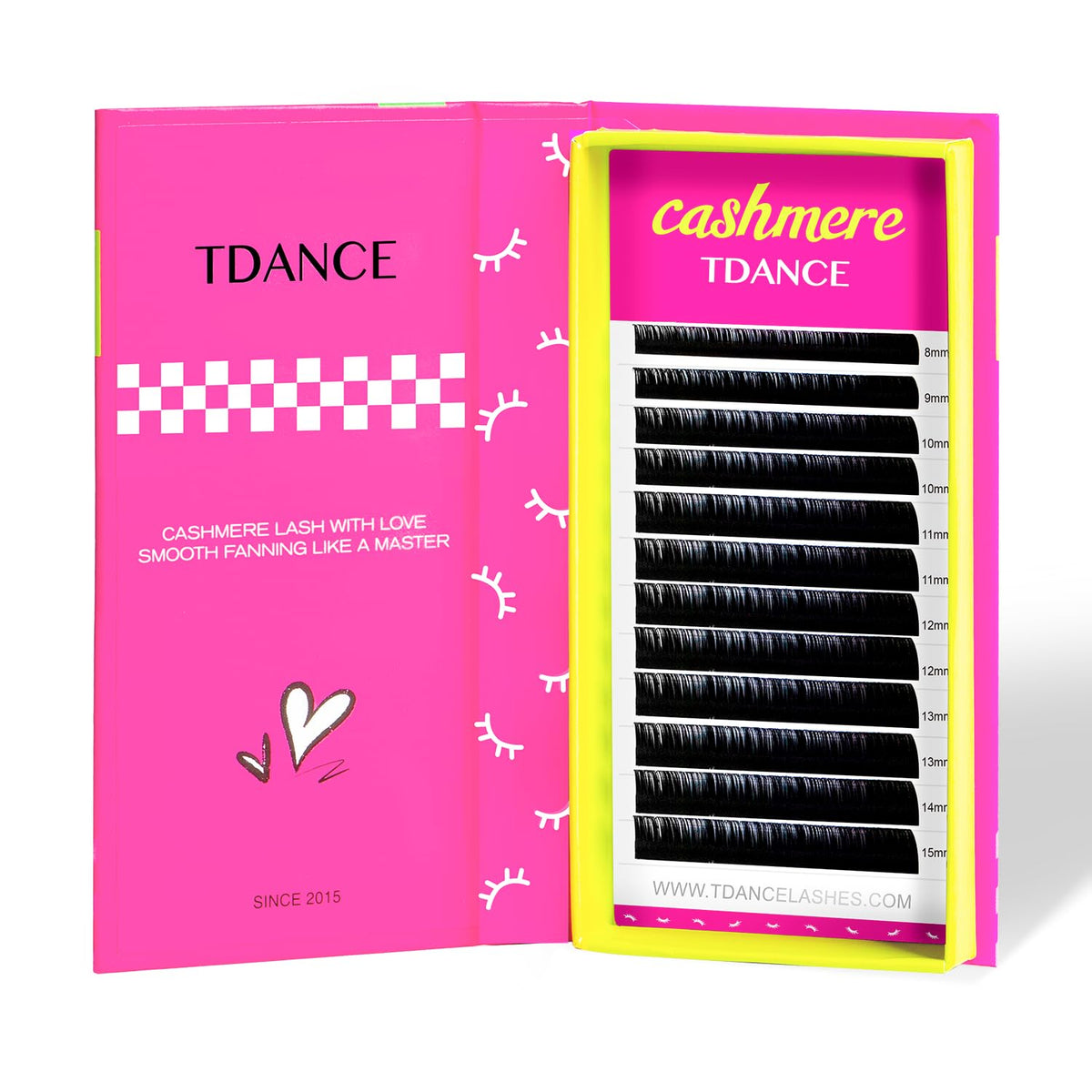 Tdance Cashmere Lash Extensions Super Soft Classic Lash Extensions 0.03Mm Thickness Cc Curl Single Length 13Mm Individual Volume