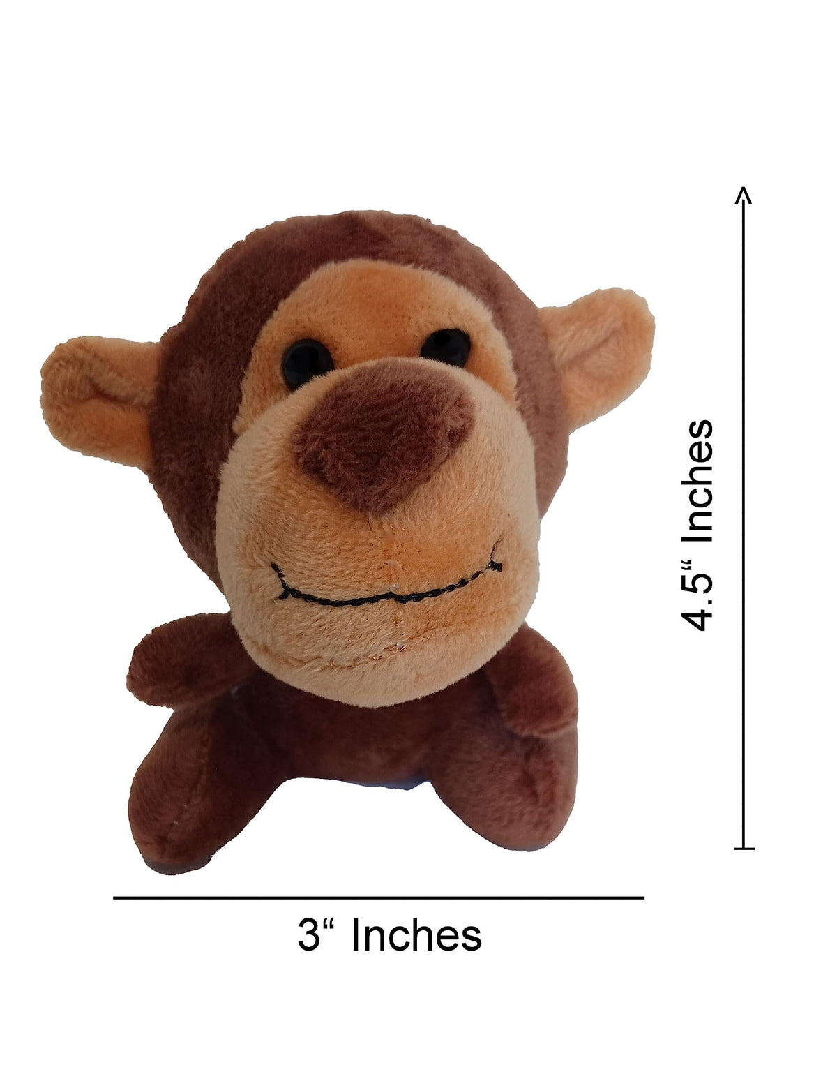 Dondor Plush Zoo Animals, Lion, Giraffe, Monkey & Elephant - Super Soft Plush (8 Piece Set)