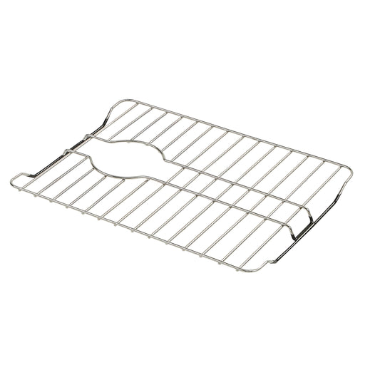 SunnyPoint 304 Stainless Steel Sink Protector Rack With Rear Drain Hole – Rust-Resistant Grid for Kitchen Sink Bottom, Scratch Prevention - Rear Drain Hole Required (16" X 13")