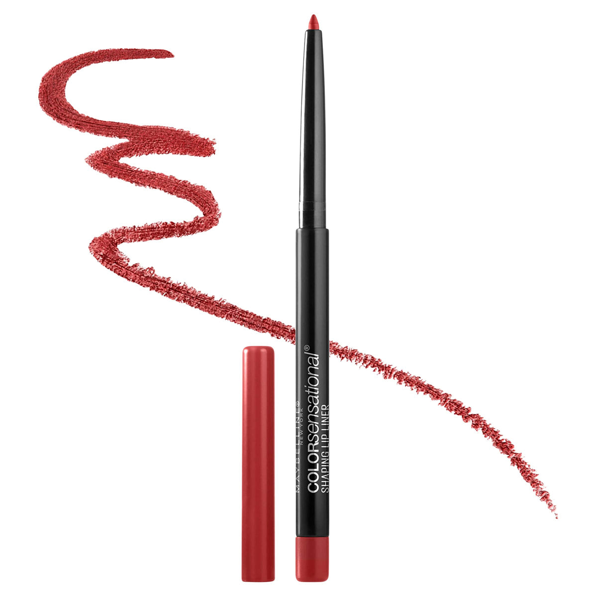 Maybelline Super Stay Matte Ink Liquid Lipstick Makeup, Long Lasting High Impact Color & Color Sensational Shaping Lip Liner with Self-Sharpening Tip, Brick Red, Red, 1 Count