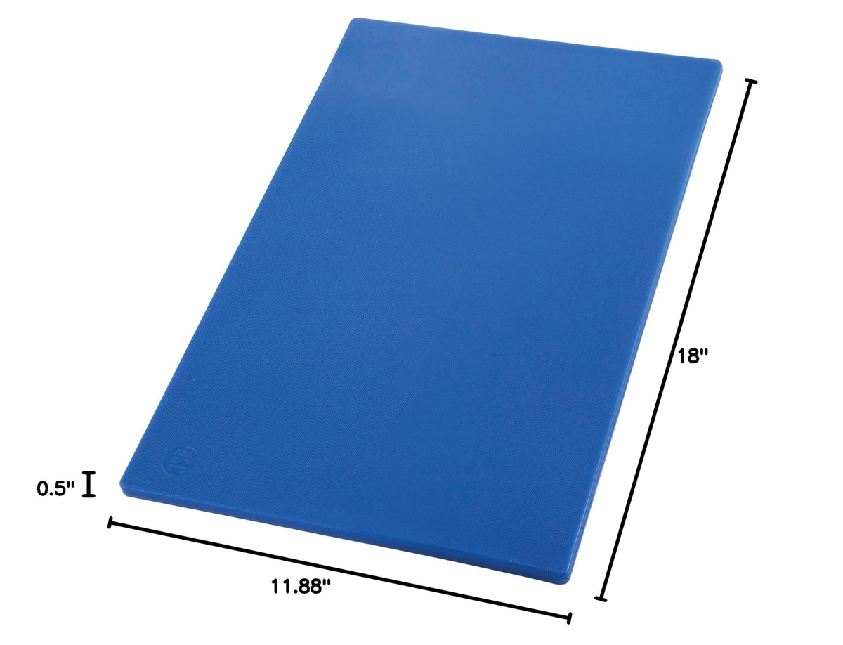 Winco Cutting Board, 12 x 18 x 1/2-Inch, Blue