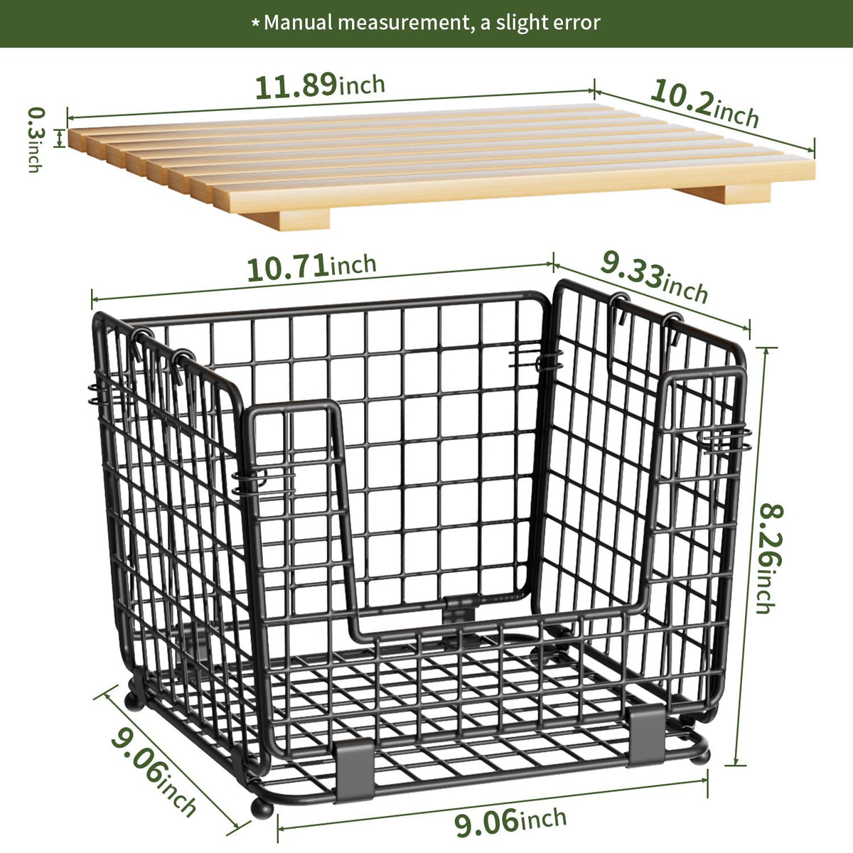 2 Pack Stackable Potato Onion Bins, Pantry Organizers and Storage
