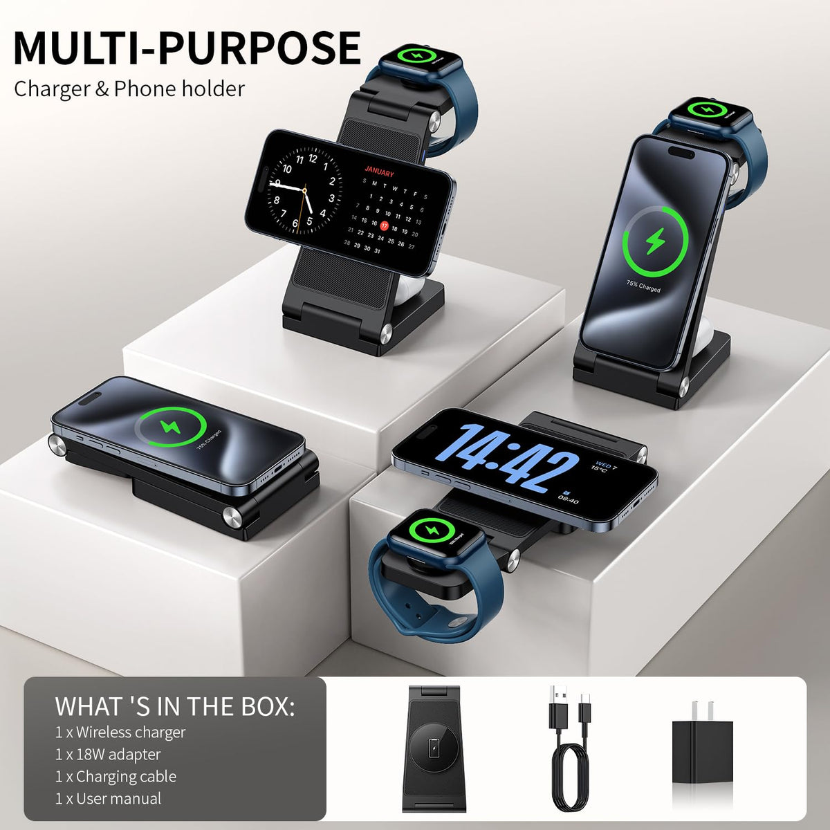RYND 2026 Traveling Wireless Mag-Safe Fast Charging Station