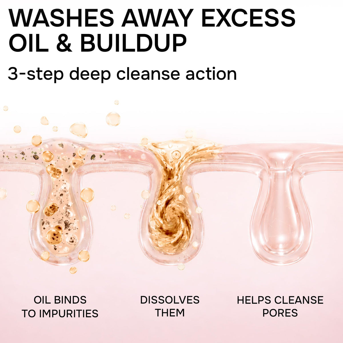 Cleansing Oil for Face - SPF, Buildup & Makeup Remover, Vegan - 6.76 fl oz