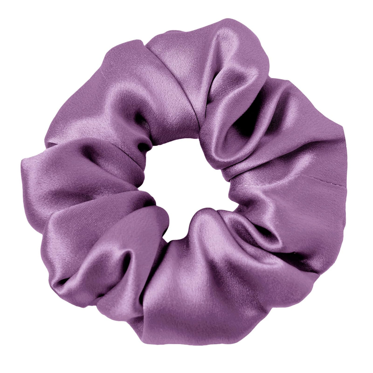 Lilysilk Silk Hair Scrunchies/Ties For Frizz & Breakage Prevention, 100% Mulberry, No Damage, Elastic Ponytail Holders, 1Pc, Lav