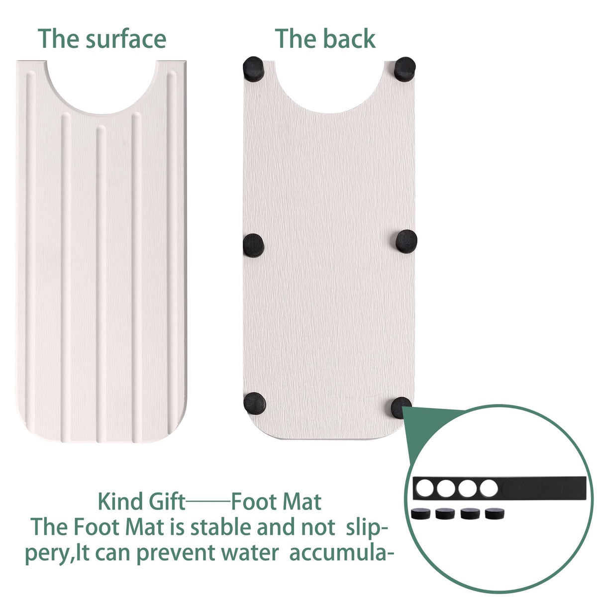 NiuYichee Faucet Mat for Kitchen Sink, Water Absorbing Diatomite Stone Tray