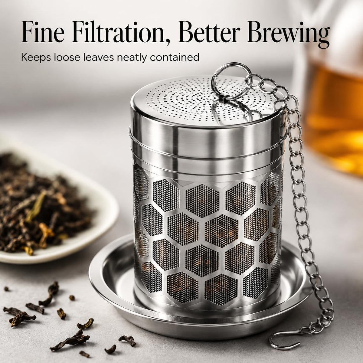 6 Pack Tea Infuser for Loose Leaf Tea, Stainless Steel Tea Strainer, 2.2 oz