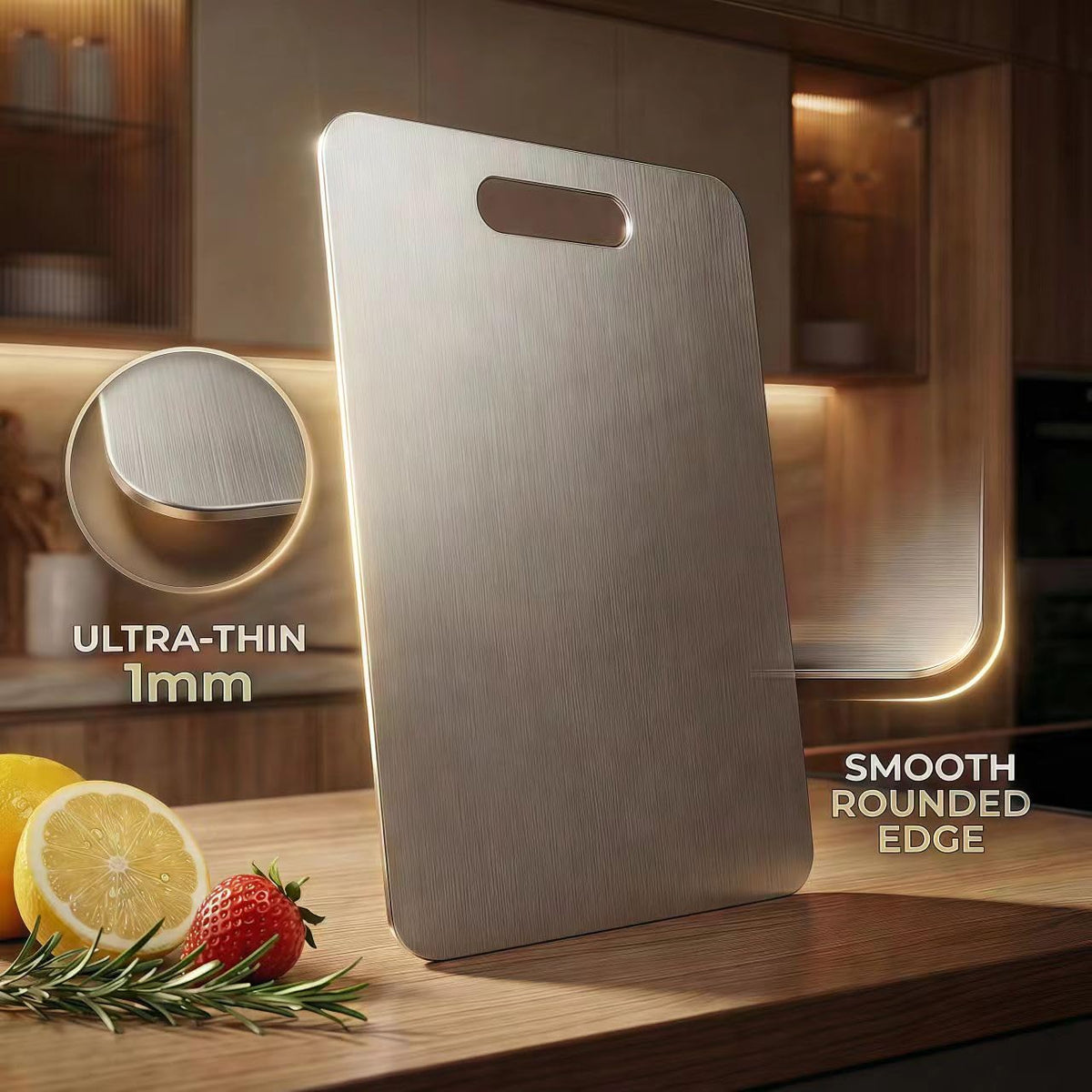 Stainless Steel Cutting Boards for Kitchen, 3 PCS 304 Non Toxic Metal Chopping Board Set, Dishwasher Safe & Warp Proof (15.3"x11", 13.4"x9", 11.8"x7.9" Inch)