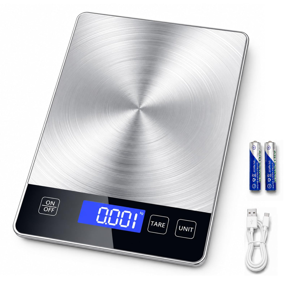GPY 33lb Digital Food Scale, Kitchen Scale for Cooking and Baking