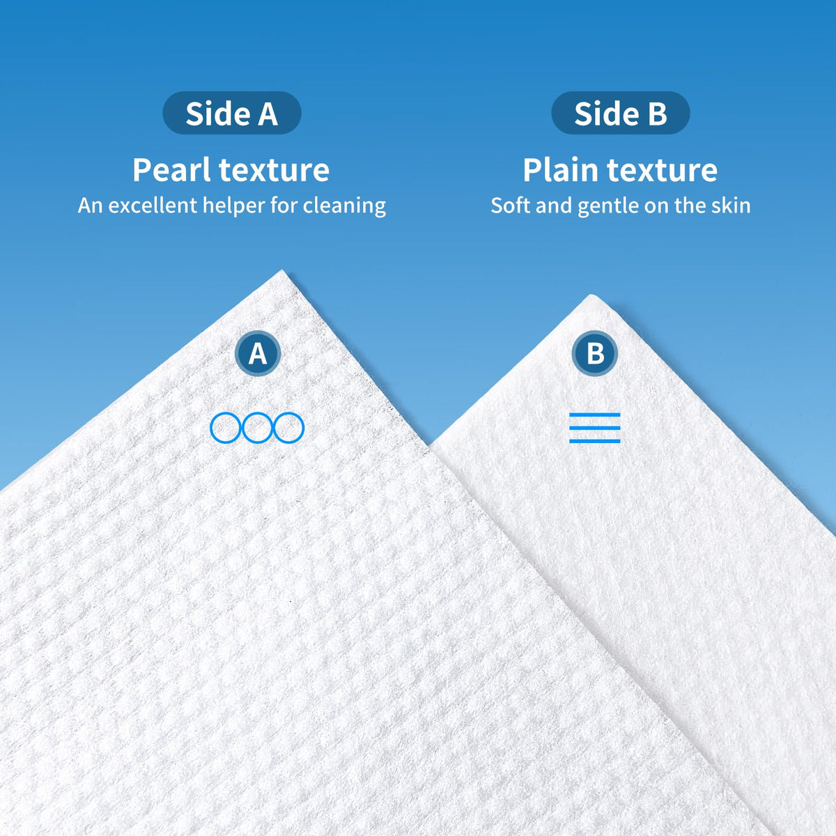 Matern'ella Clean Face Towels Disposable Facial Washcloths Hanging 332 Cts