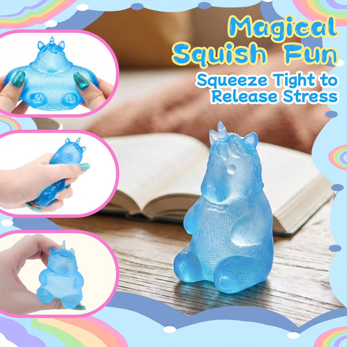 Unicorn Squeeze Toys, Soft Sensory Toys, Stress Relief, Ideal Gift