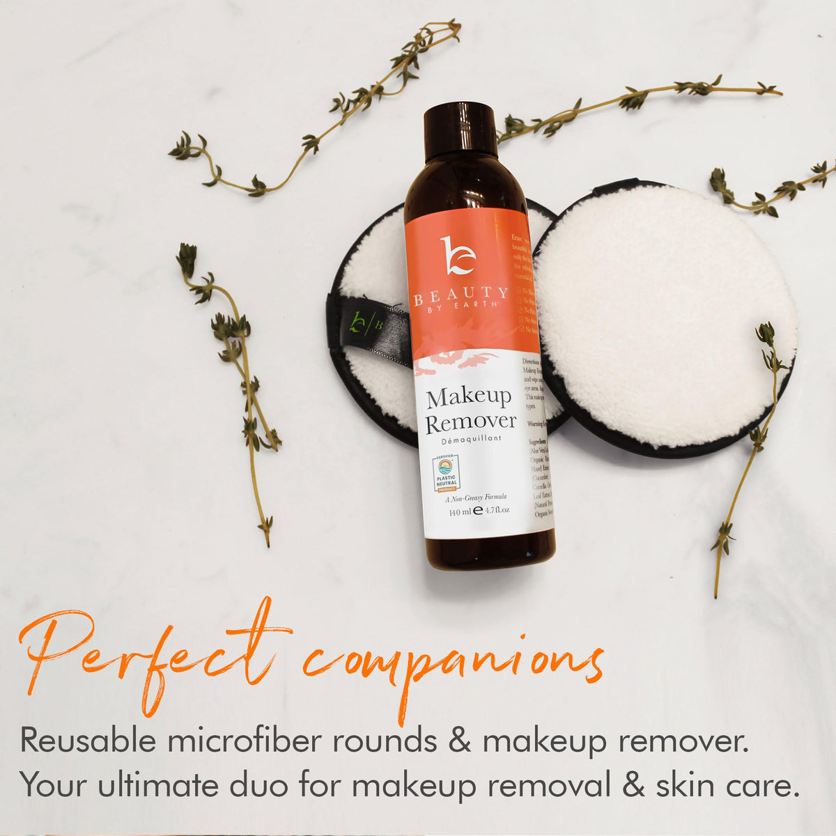 Makeup Remover - USA Made with Natural & Organic Ingredients Face and Eye