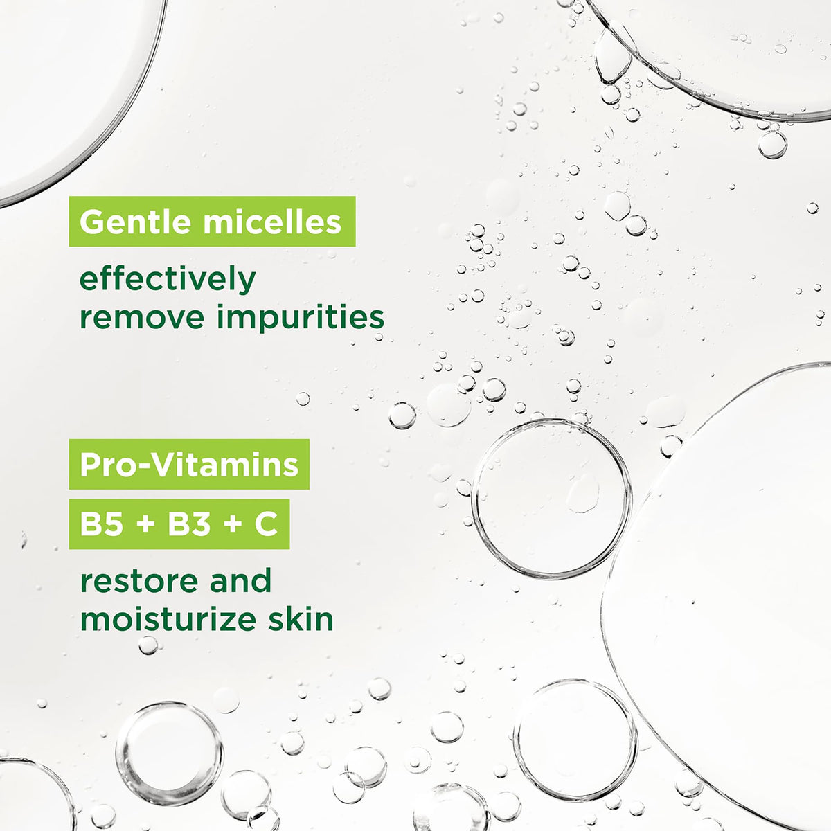 Simple Kind To Skin Micellar Water - Makeup Remover and Facial Cleanser - Face Cleanser with Pro-Vitamin B5, B3 and C - Vegan, No Perfumes - 6 pc