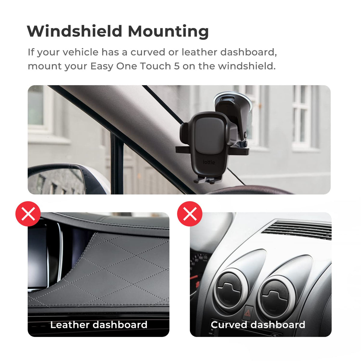 iOttie Easy One Touch Signature Dash/Windshield Smartphone Mount iPhone 18