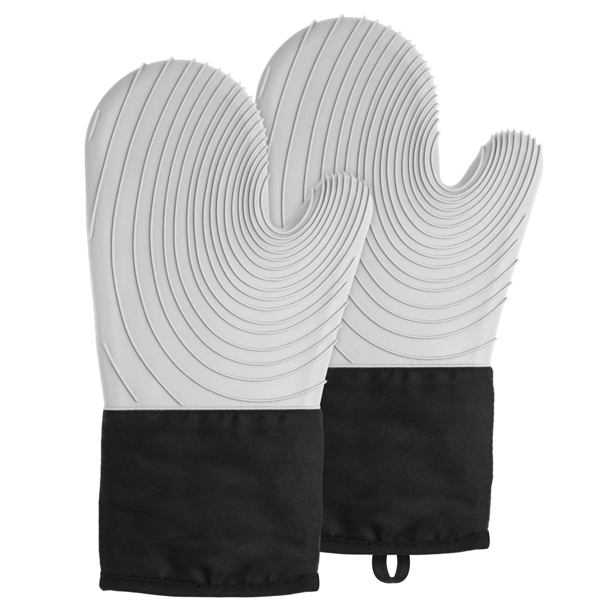 Silicone Oven Gloves, Heat Resistant to 480°F. Waterproof & Easy-to-Clean Thickened Oven Kitchen Gloves