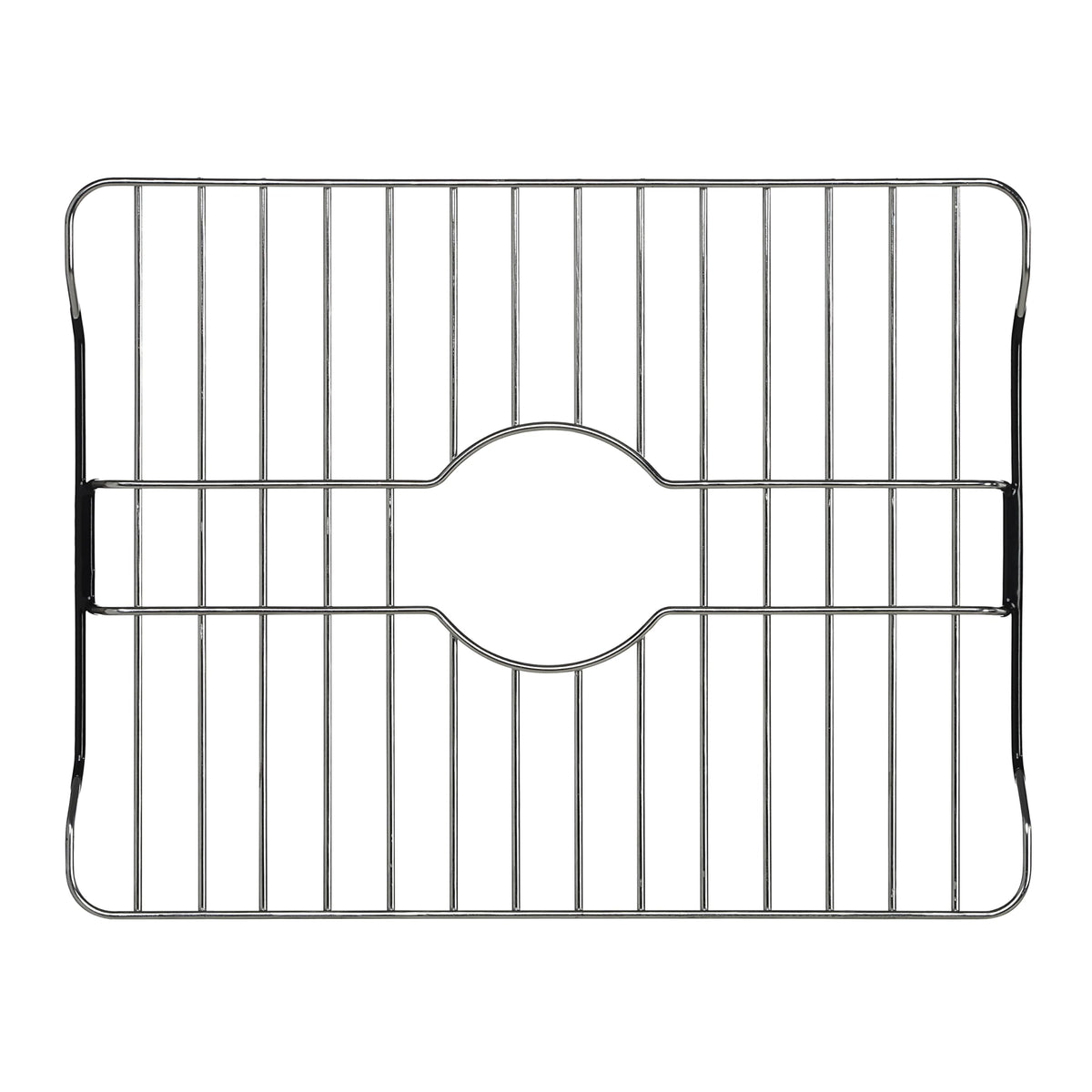 SunnyPoint 304 Stainless Steel Sink Protector Rack – Rust-Resistant Grid for Kitchen Sink Bottom, Scratch Prevention, Drainage Support, Fits Sinks 16.15" x 12.4", Center Drain Hole Required