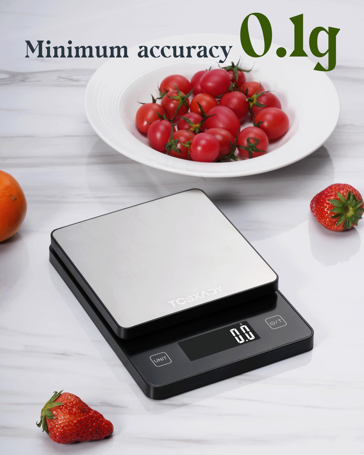 Tcsxady Food Scale 0.1g Precise Graduation,11lb Digital Kitchen Scale