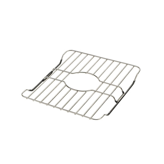 SunnyPoint 304 Stainless Steel Sink Protector Rack – Rust-Resistant Grid for Kitchen Sink Bottom, Scratch Prevention, Drainage Support – Fits Sinks 10.75" x 12.4", Center Drain Hole Required