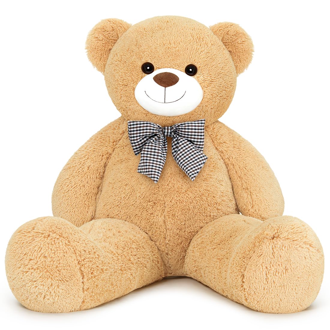 Giant Teddy Bear 4 Ft, Cute Big Plush Stuffed Animal 5Lbs, Light Brown