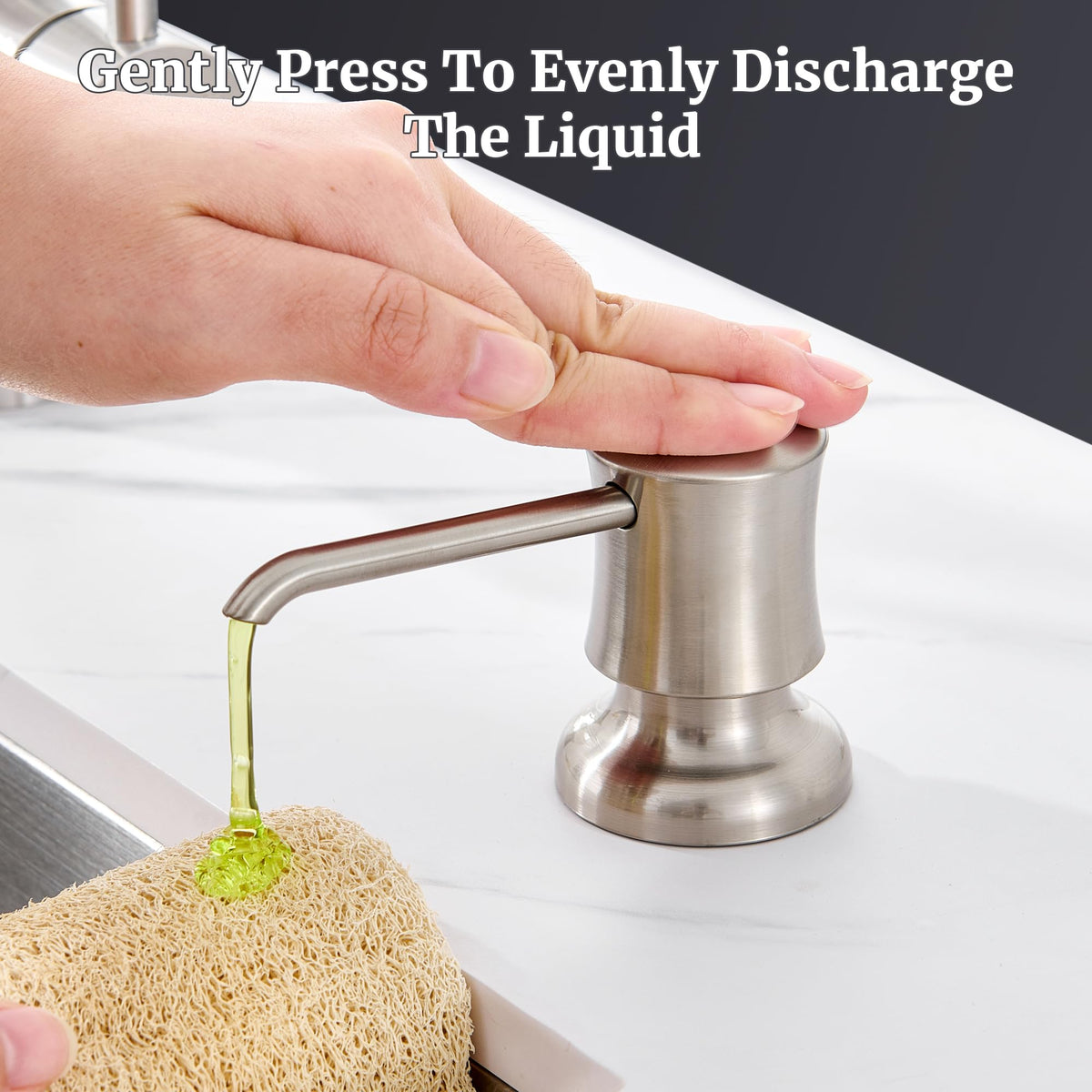Ultimate Unicorn Soap Dispenser for Kitchen Sink, Soap Pump Brushed Nickel