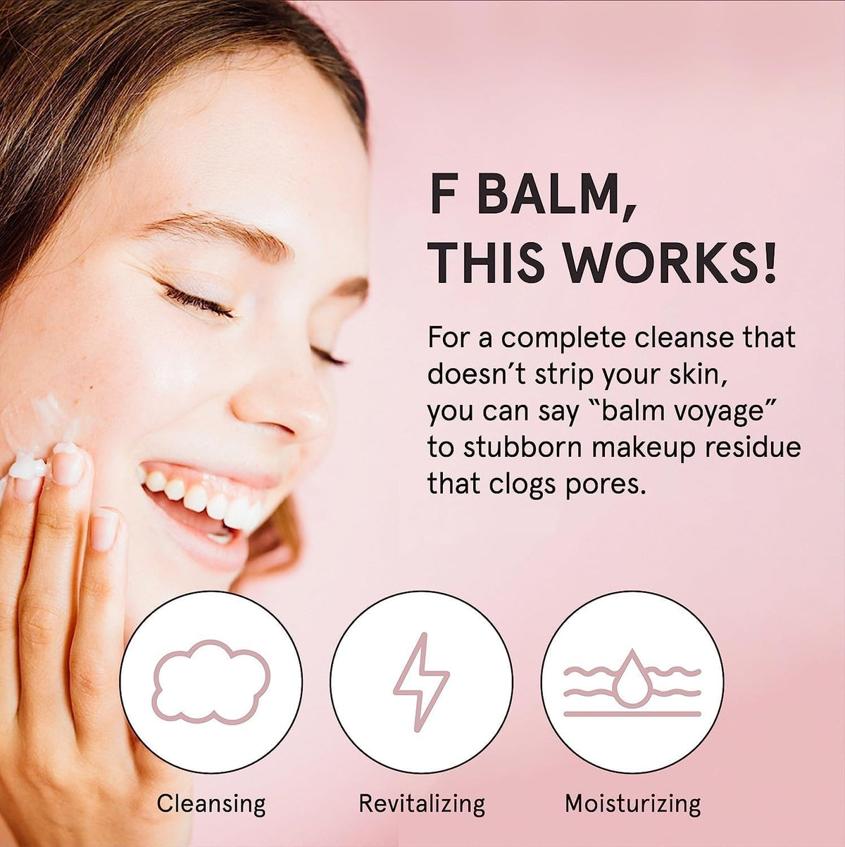 grace & stella Makeup Remover Cleansing Balm - Hydrating Facial Cleanser