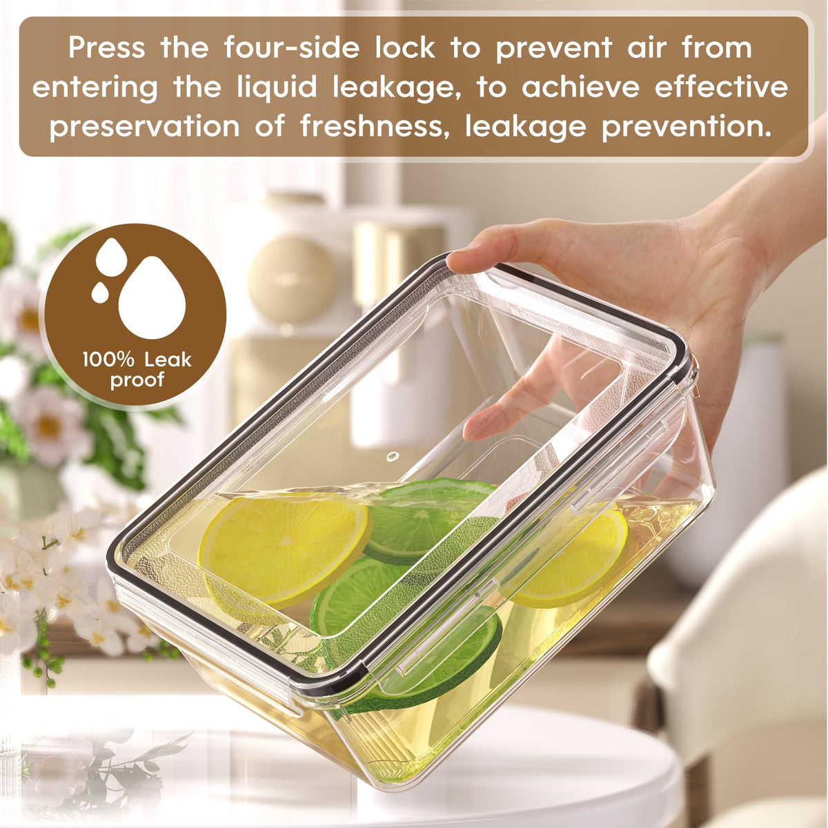 KEMETHY 50 PCS Large Food Storage Containers with Lids, BPA-Free, Airtight