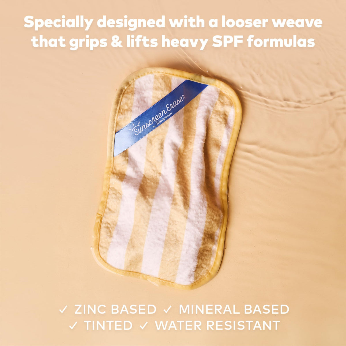 The Original Sunscreen Eraser, Effortlessly Remove Zinc & Mineral Sunscreen Using Only Water, 1 ct.