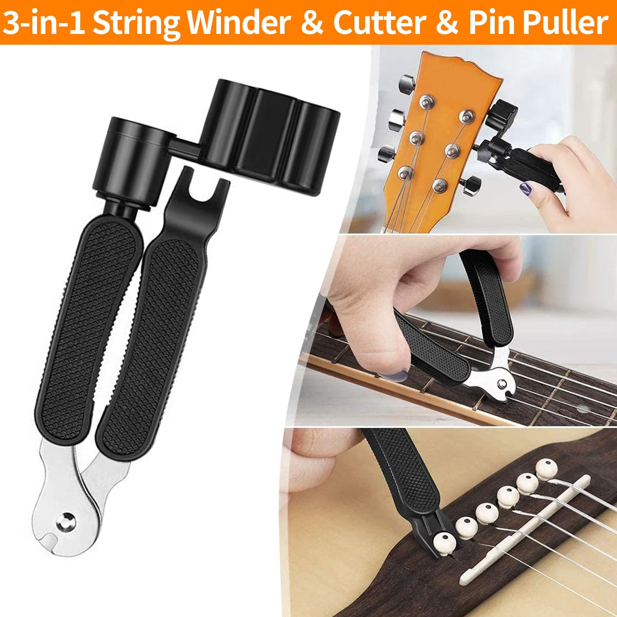 146 Pcs Guitar Tool Kit, Professional Guitar Repair Kit, Guitar Maintenance Kit with Guitar Tools Accessories and Carry Bag, Guitar Setup Kit for Electric Guitar Acoustic Guitar Ukulele Banjo Bass