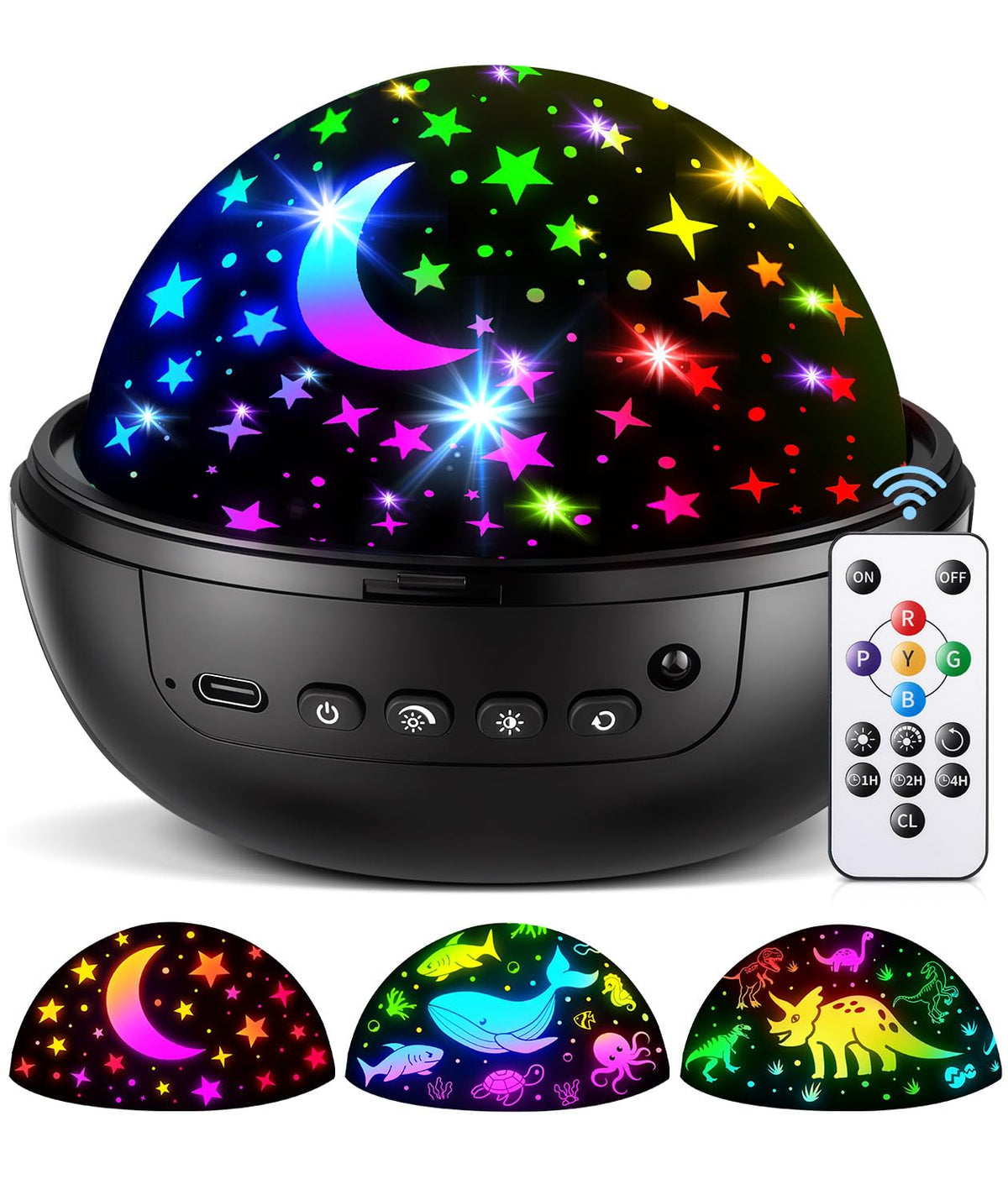Night Light for Kids, 93 Lighting+3 Films Star Projector, Gift for 3-5