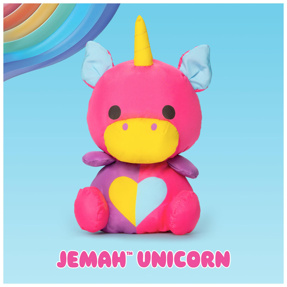 Swisheez Jemah Unicorn Retro-Inspired 7-Inch Stuffed Animal for Ages 3+