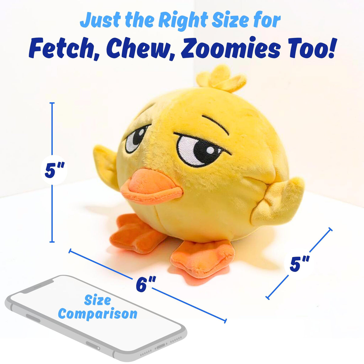 Dog Toy for Aggressive Chewers, Tough Squeaky Chew Ball, Large Breeds Gift