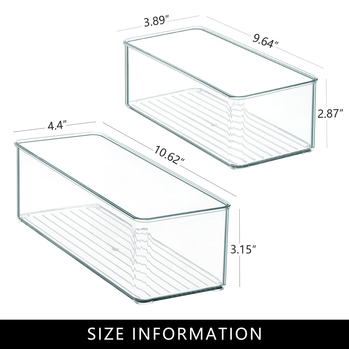 Qilinba 8 PACK Drawer Organizers Deep Drawer Organizer Bins
