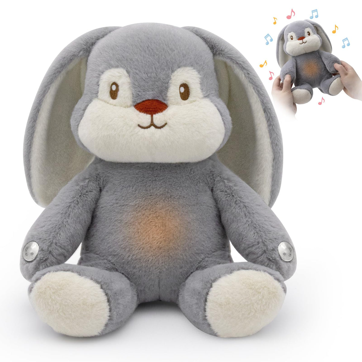 Interactive Music Plush Toy, Musical Sensory Toy with Touch-Activated Bunny
