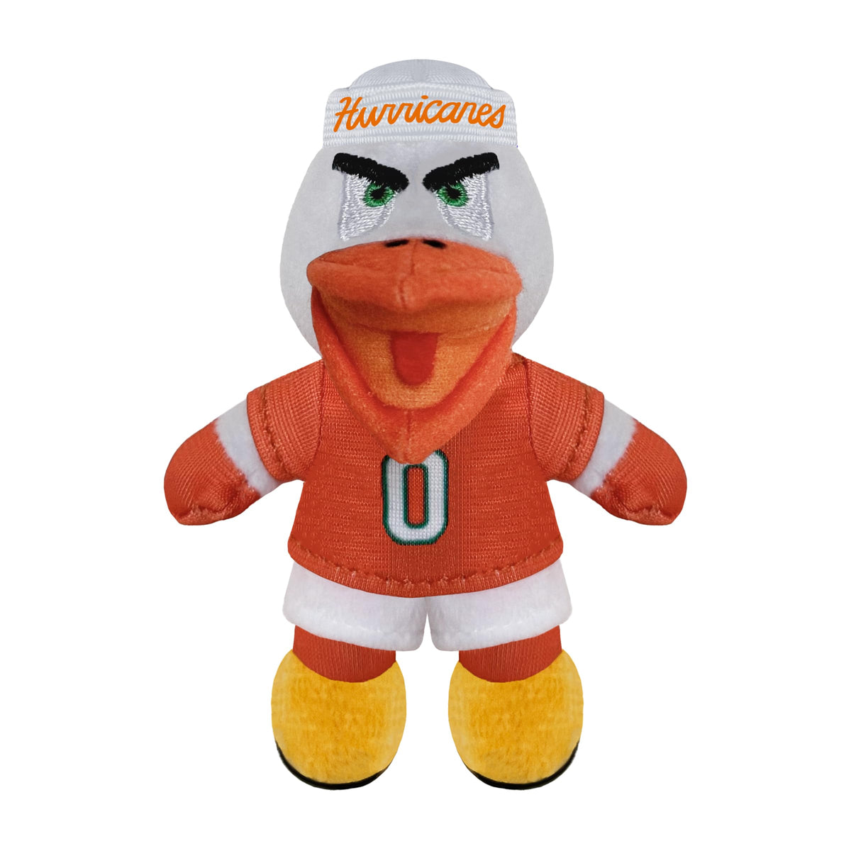 Bobbi-Dobbiez Mini Attachable Plushie: University of Miami Sebastian Mascot