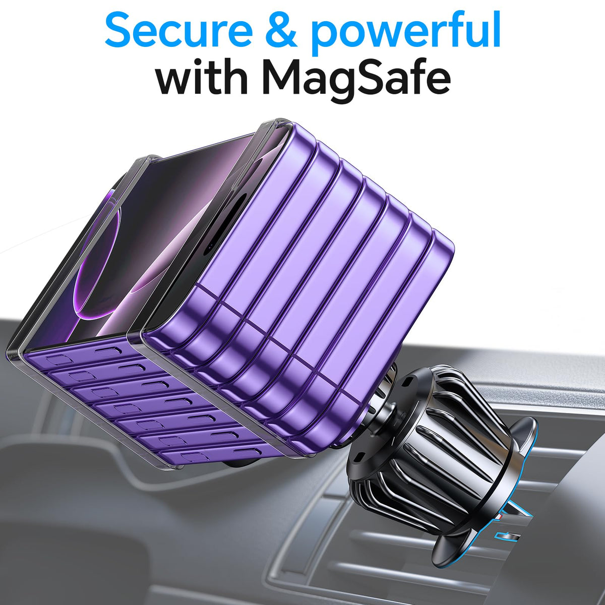 Kaistyle for Magsafe Car Mount【Strong Magnet】 Magnetic Phone Holder for Car Phone Holder Mount Dash Mounted Holders Phone Holders for Your Car Accessories for Women Men for iPhone 18 Pro Max 17 16 15