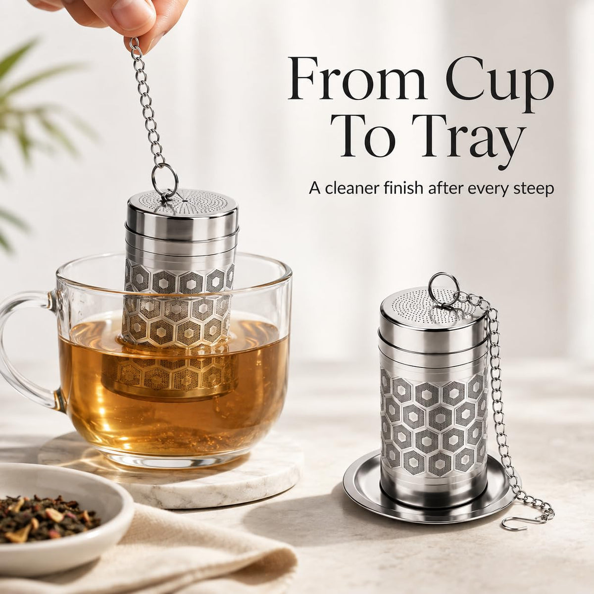 6 Pack Tea Infuser for Loose Leaf Tea, Stainless Steel Tea Strainer, 2.2 oz