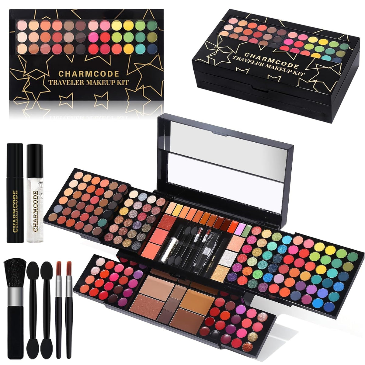 CHARMCODE 186-Color All-in-One Makeup Kit with Mirror