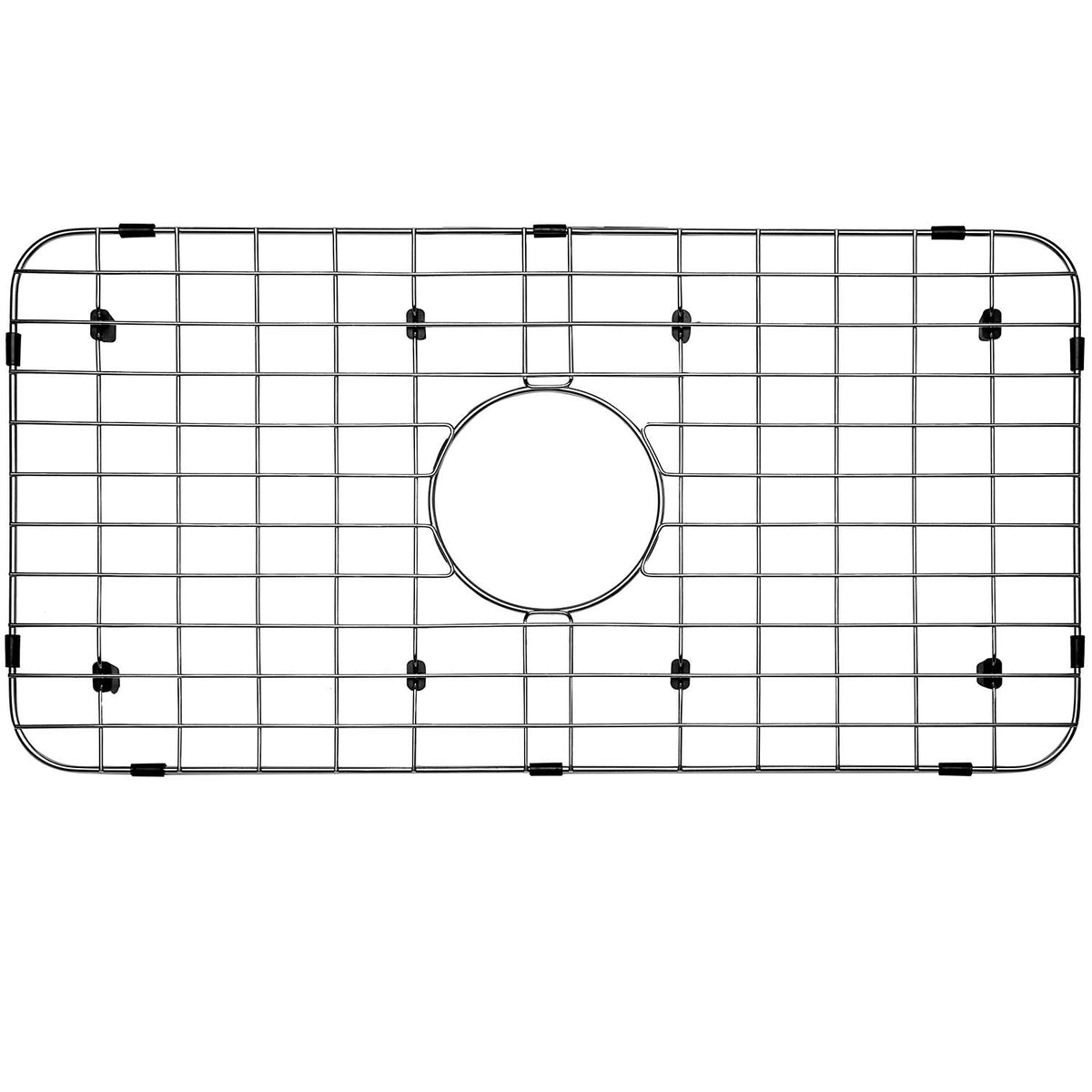 Serene Valley Sink Bottom Grid 24-1/8" x 12-5/8", Centered Drain with Corner Radius 1-1/2", Sink Protector NLW2412C