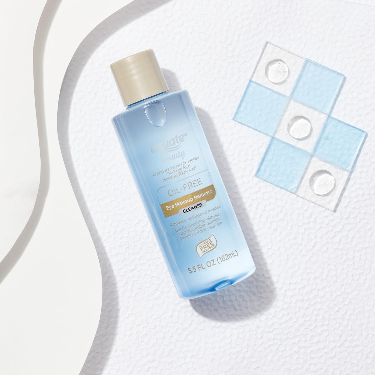Maker Explorador Equate Beauty Oil-Free Eye Makeup Remover, 5.5 fl oz and card gift
