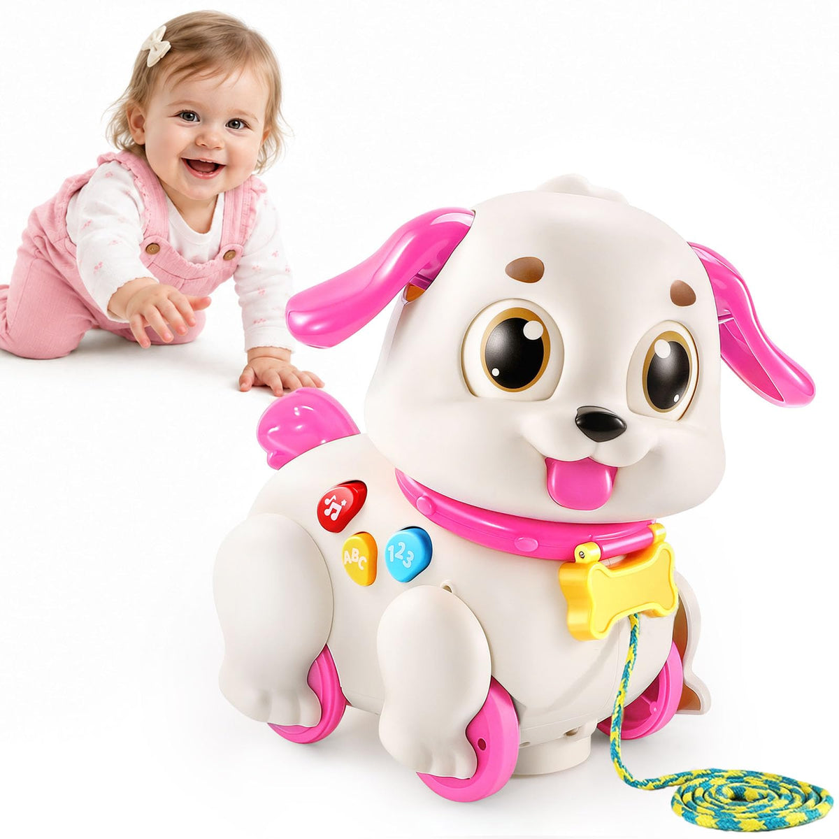 LUDILO Musical Puppy Toys for 1 Year Old Girl Gifts Baby Toys 6-12-18 Month