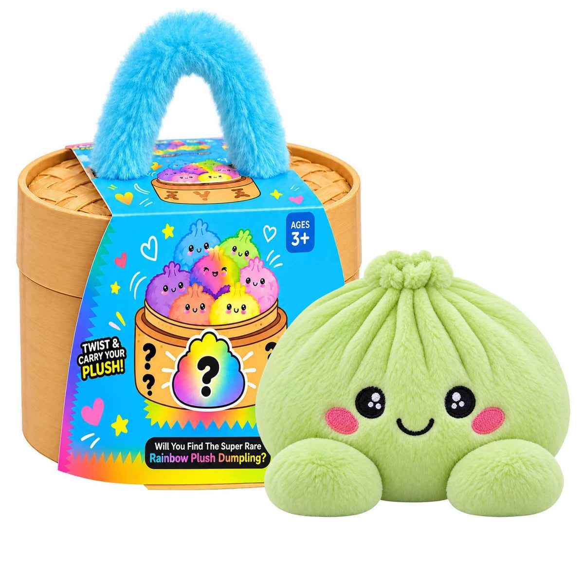 Dumpling Mystery Plush Squishy, Cute Dumpling Stress Relief Squeeze Toy